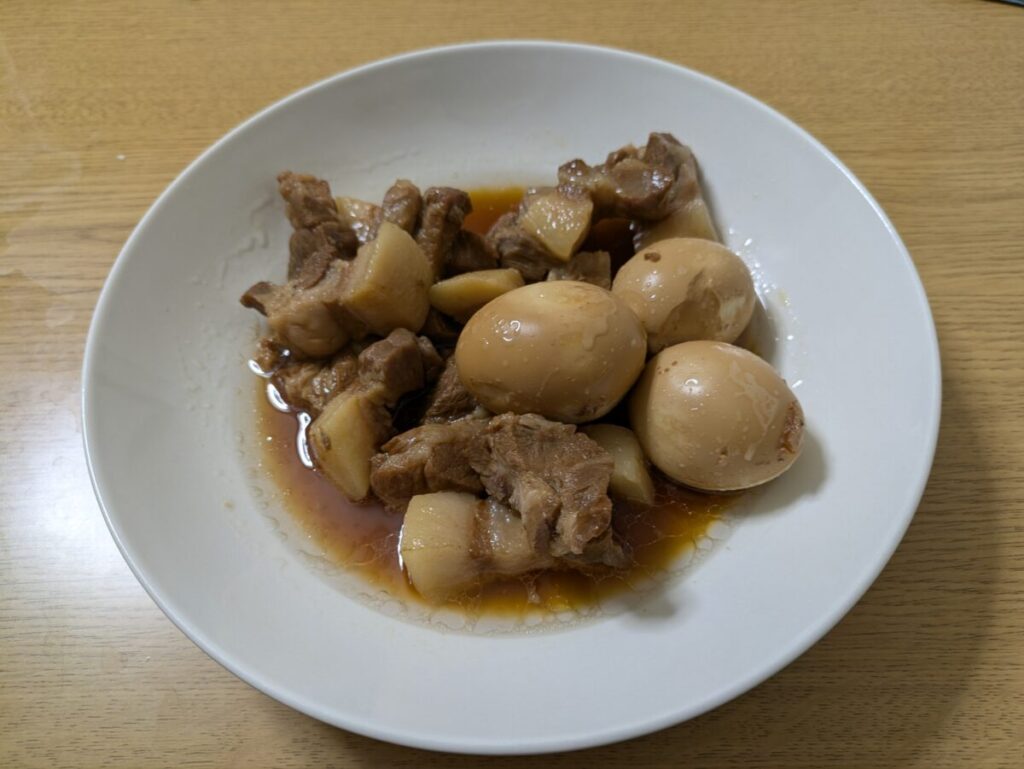 アイリスオーヤマ KPC-MA2-Bで作った豚の角煮 写真