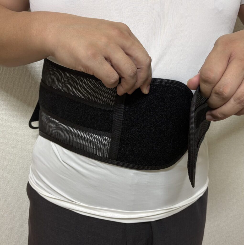 AOBAX 男女兼用 骨盤ベルト取り付けかた① 画像