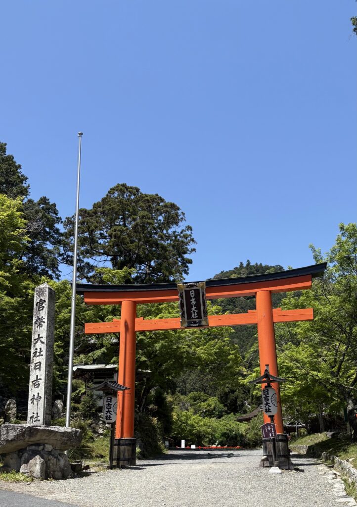 日吉大社入口　鳥居の画像